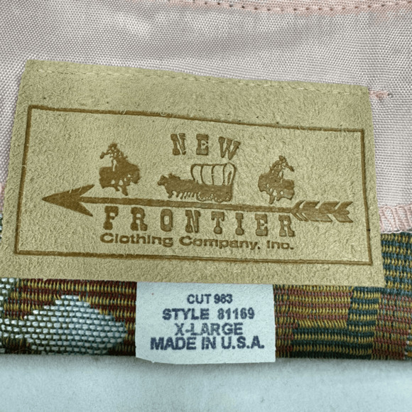 Vintage New Frontier Womens XL Vest Coquette Cowgirl Western  Cream Pink Boho - Picture 3 of 8